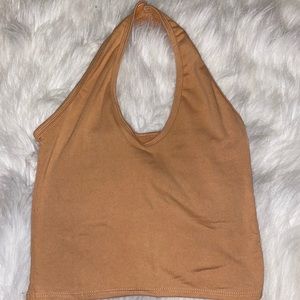 Nude halter top